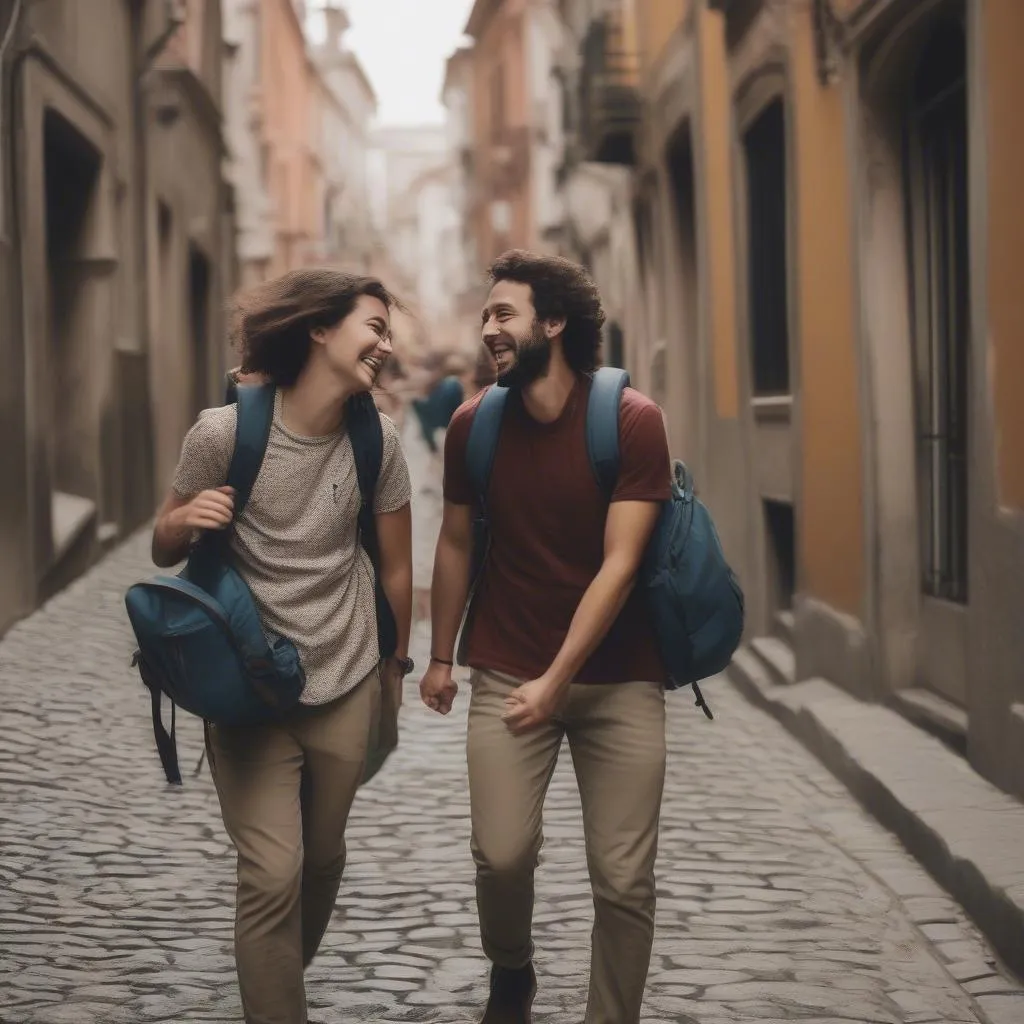 Friends Traveling Together