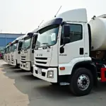 Fuel tanker trucks in Hanoi