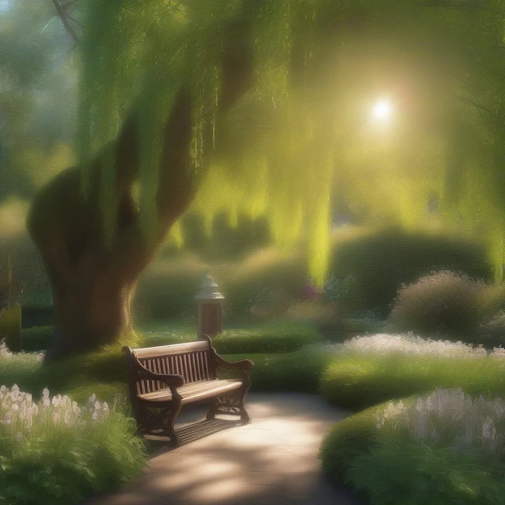 Rivendell Garden Bench