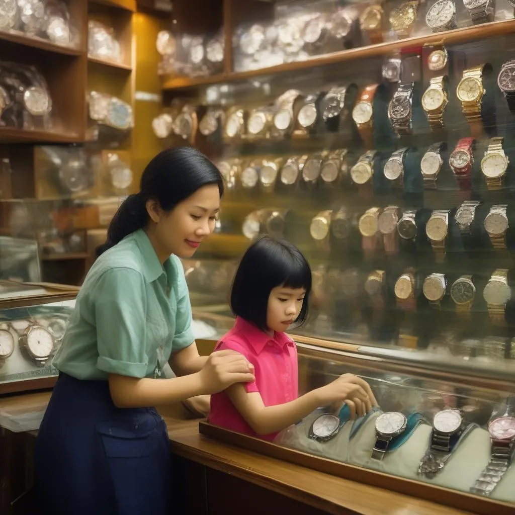 Choosing a watch in Hanoi