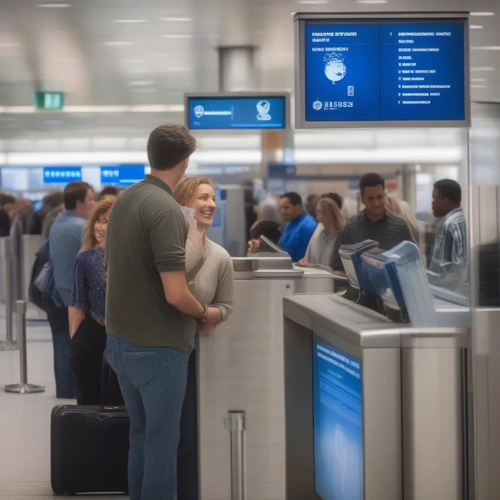 Global Entry Kiosk at Passport Control