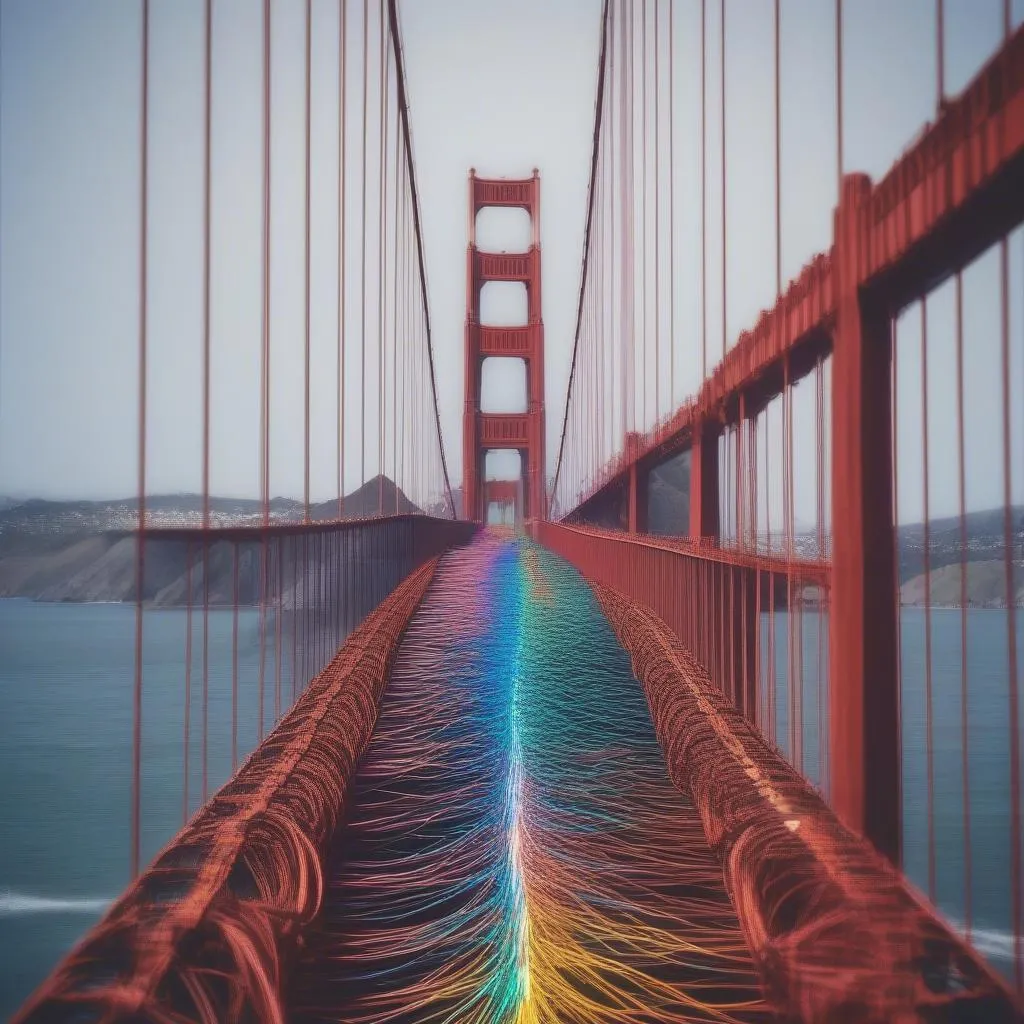 Golden Gate Bridge Sound Waves