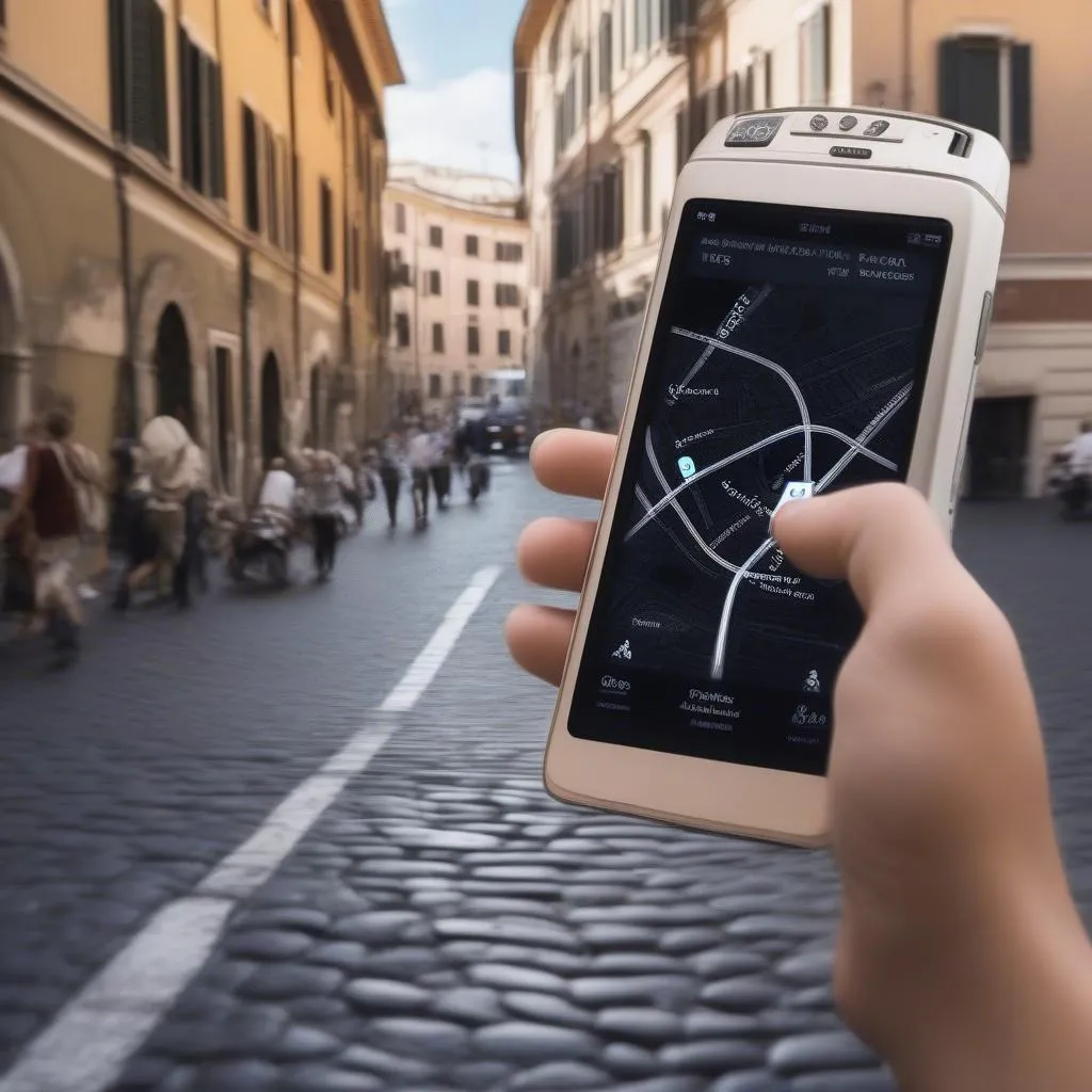 GPS Navigation in Rome Streets 