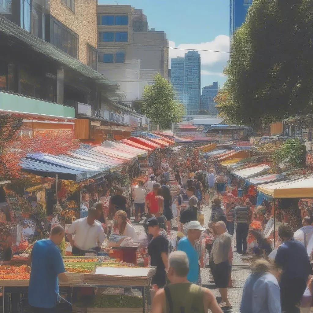 Granville Market Food Stalls