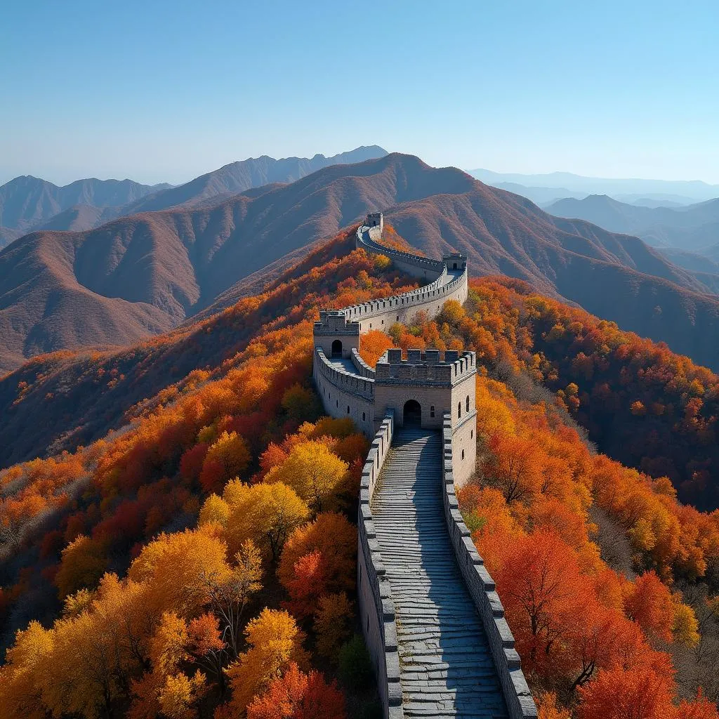 Hiking the Great Wall in Autumn