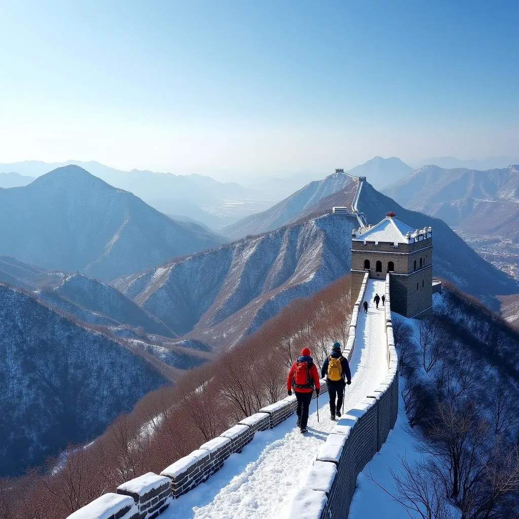 Hiking the Great Wall in Winter