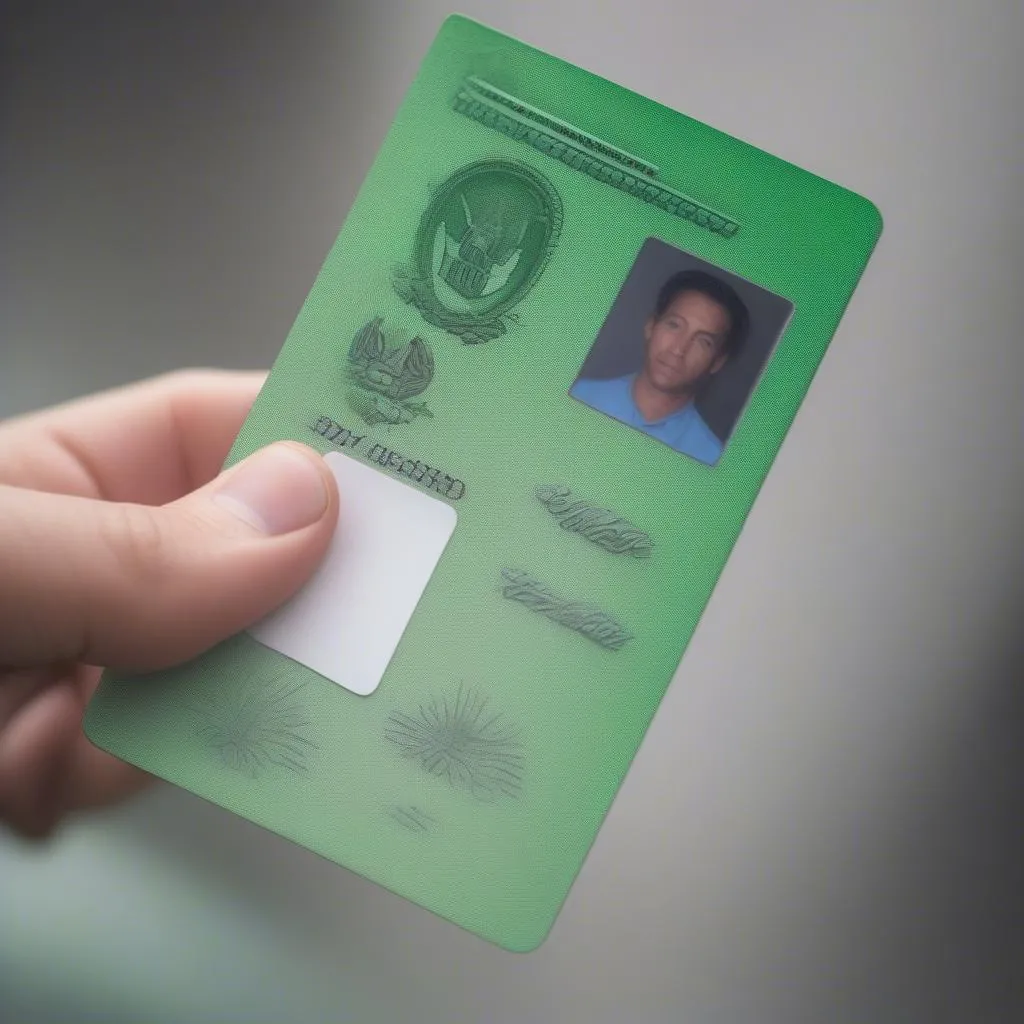 Tampered Green Card Copy