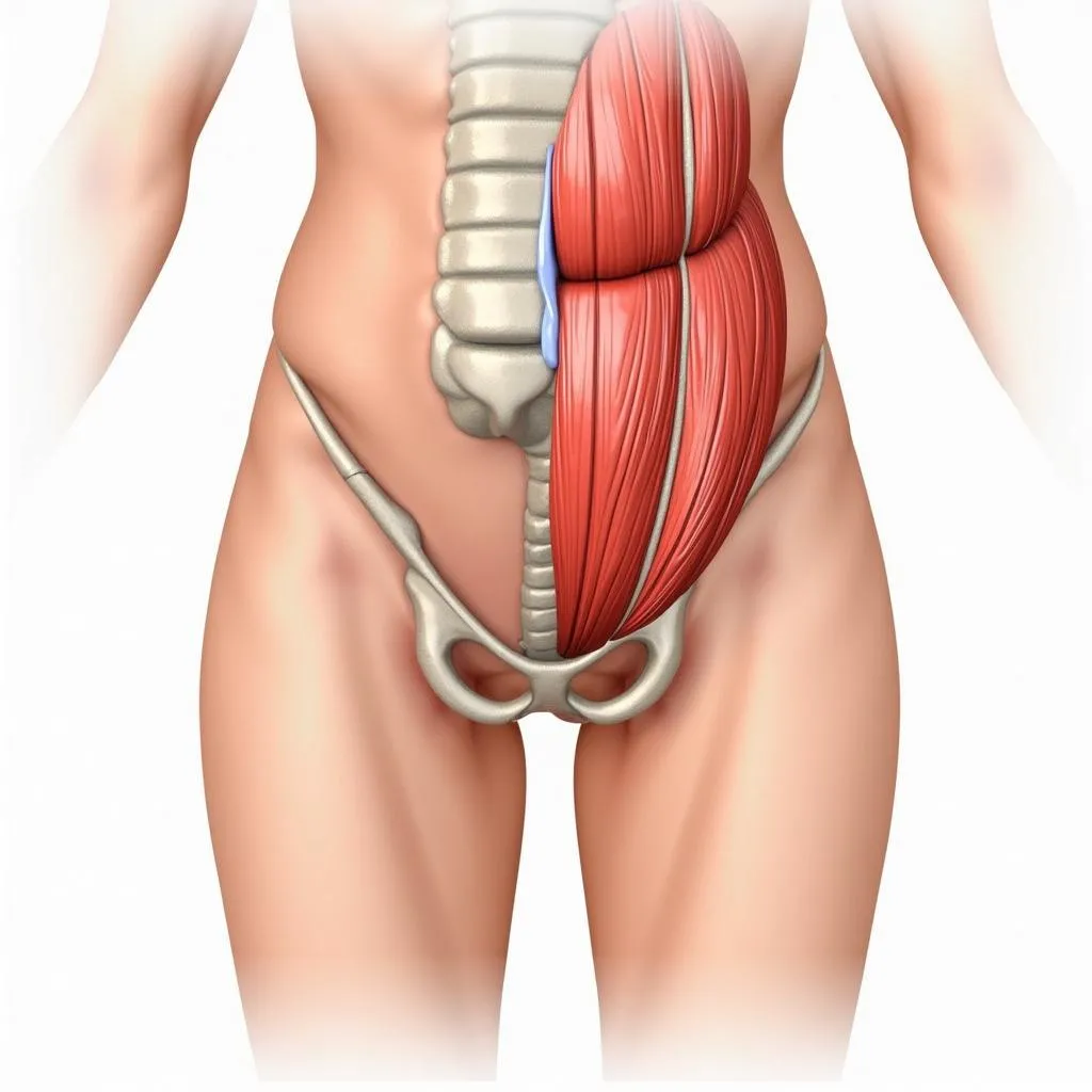 Groin muscles anatomy diagram