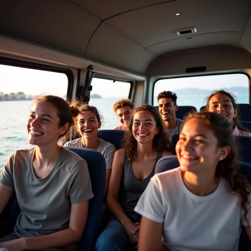 Group of Friends on a Road Trip in Quy Nhon