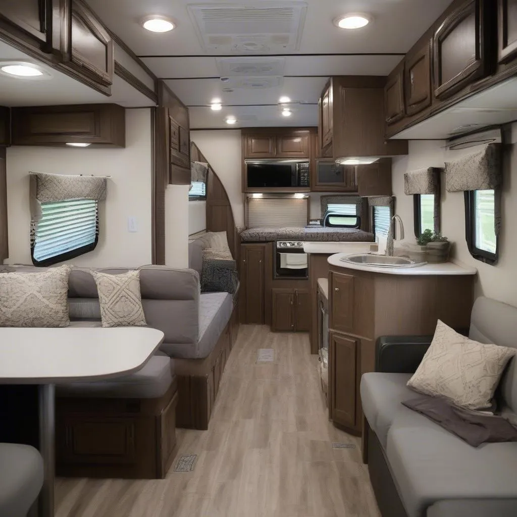 Interior of a Gulf Stream Travel Trailer