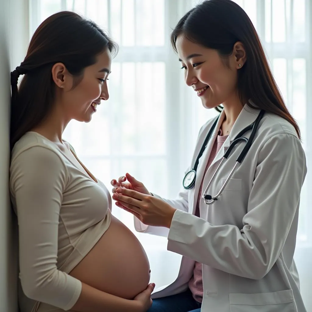 Gynecological care for pregnant women in Hanoi