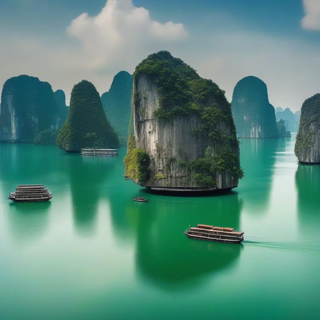 Ha Long Bay Scenery