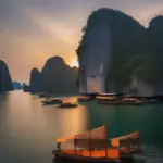 Halong Bay sunset