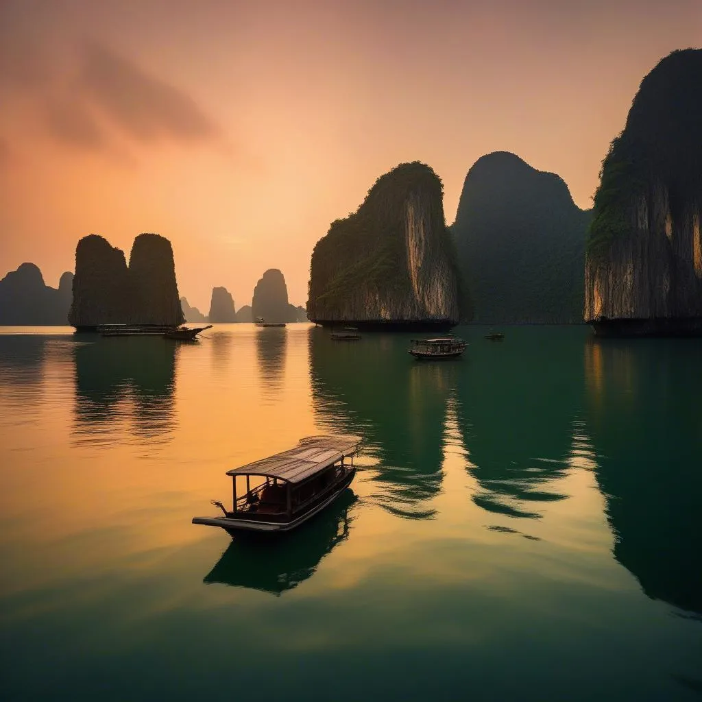 Ha Long Bay Sunset