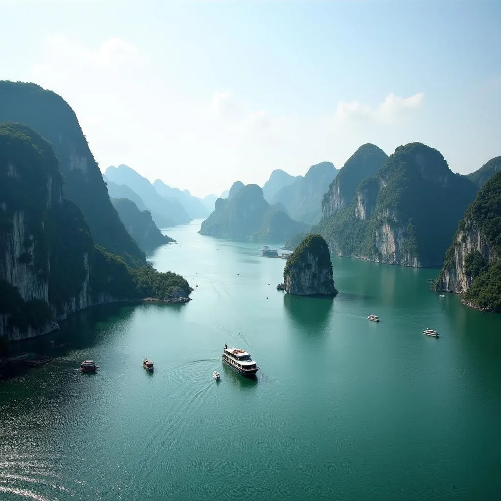 Tranquil Ha Long Bay Landscape