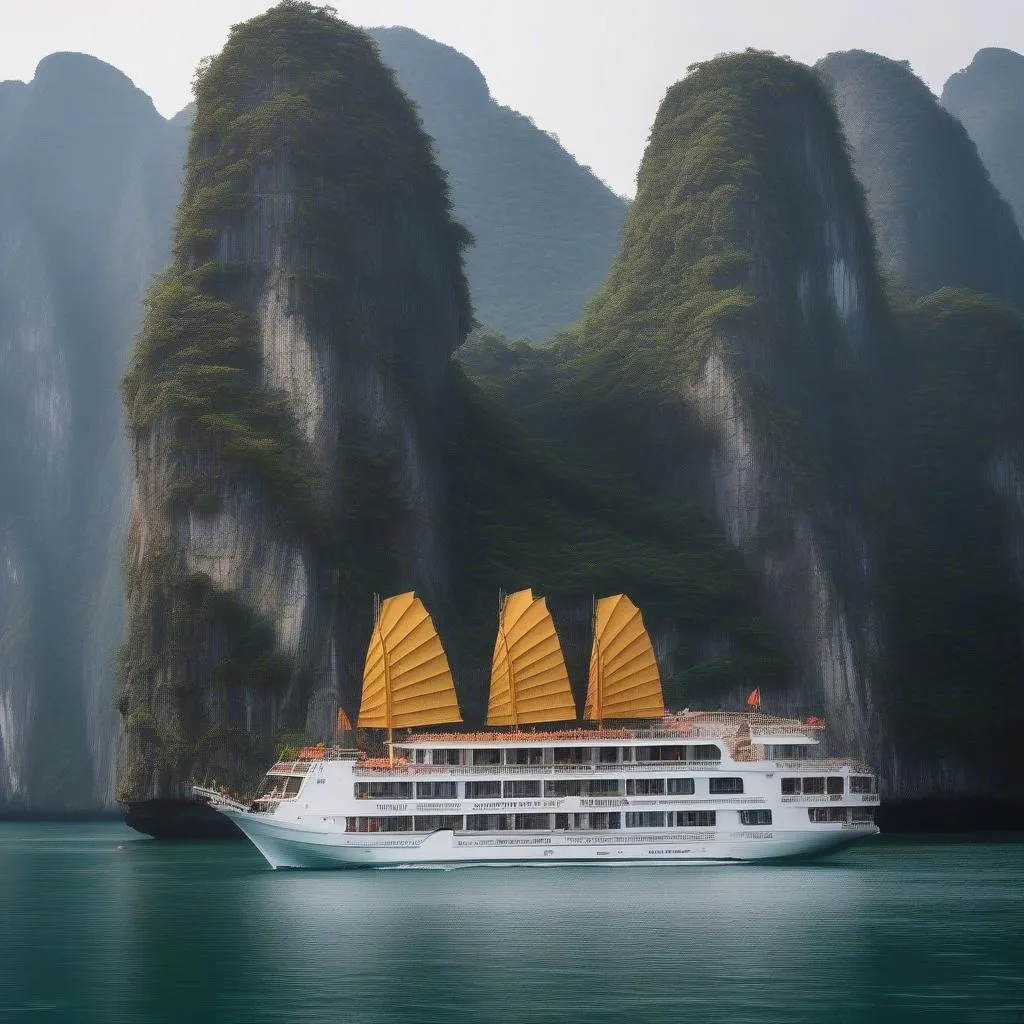 Luxury Cruise Ship in Ha Long Bay