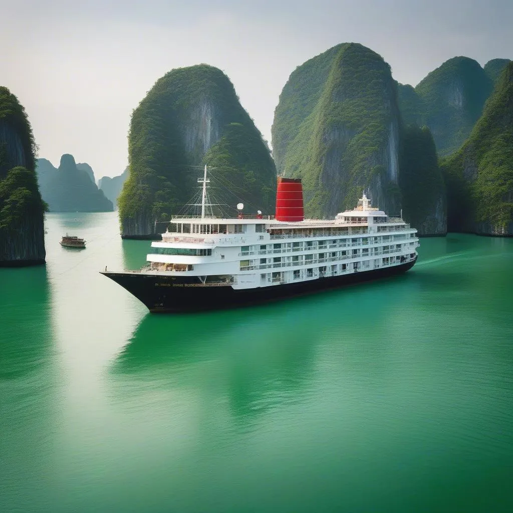 Cruise ship in Halong Bay