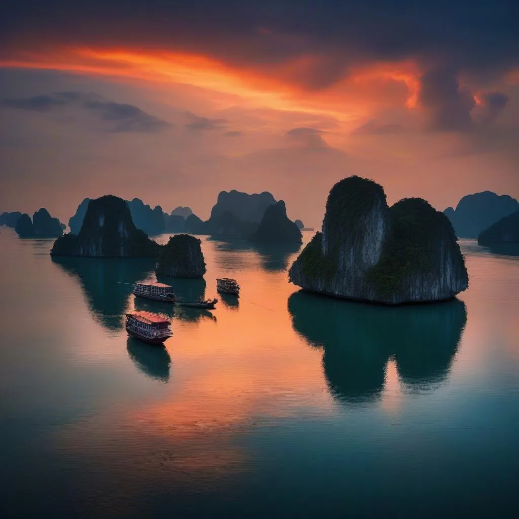 Halong Bay Sunset