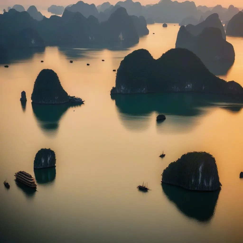 Ha Long Bay Sunset