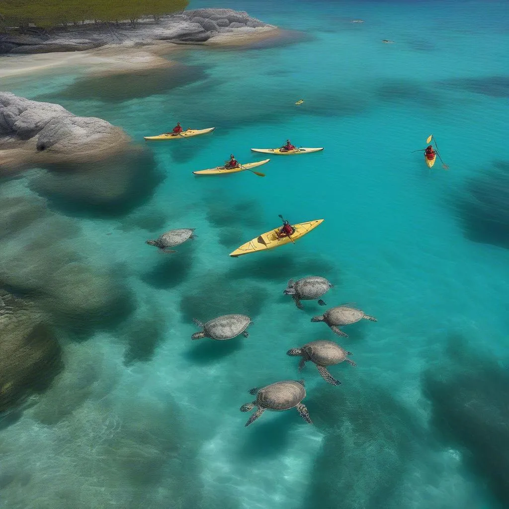 Kayaking in Hanauma Bay