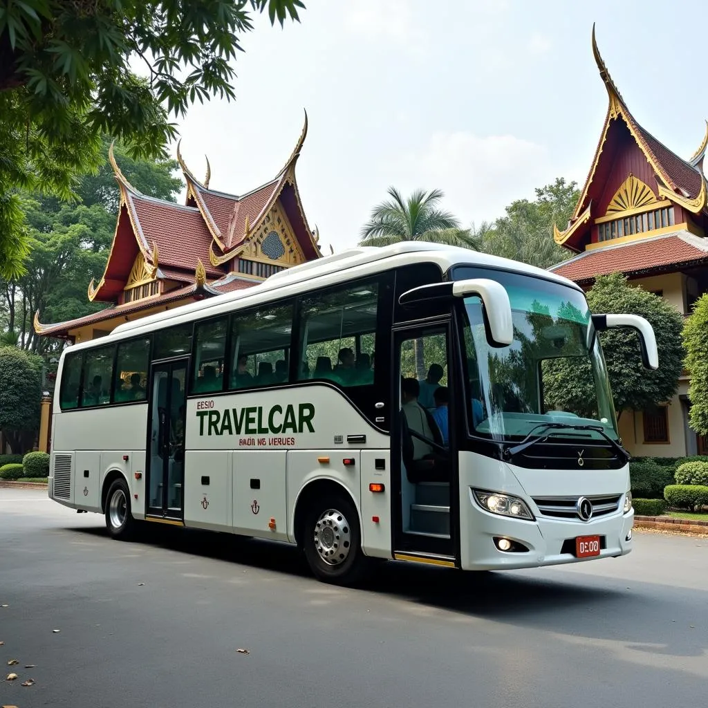 Spacious 30-seater bus rental in Hanoi