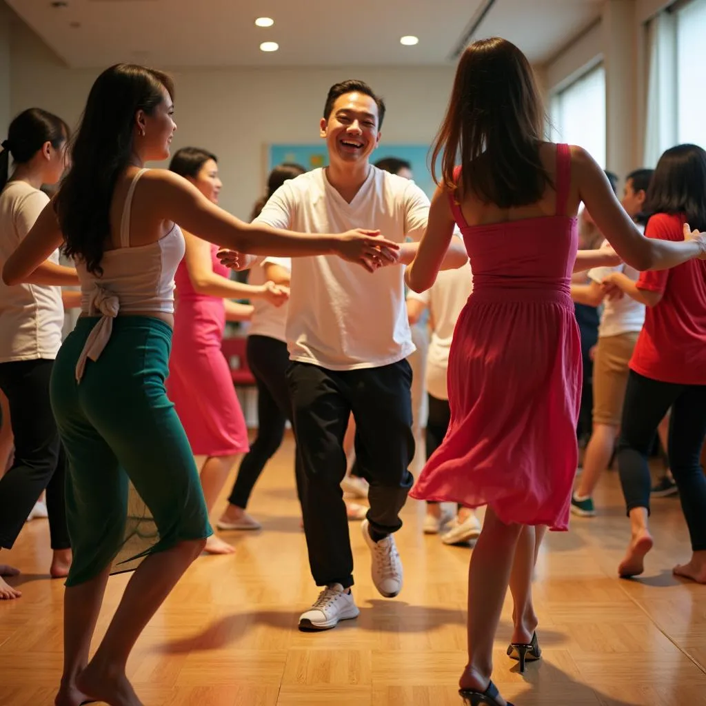 Cha cha cha dance class in Hanoi