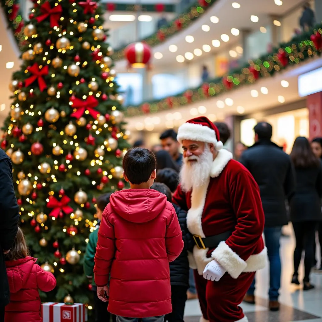 Santa Claus at a Hanoi shopping mall