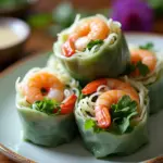 Fresh spring rolls with shrimp