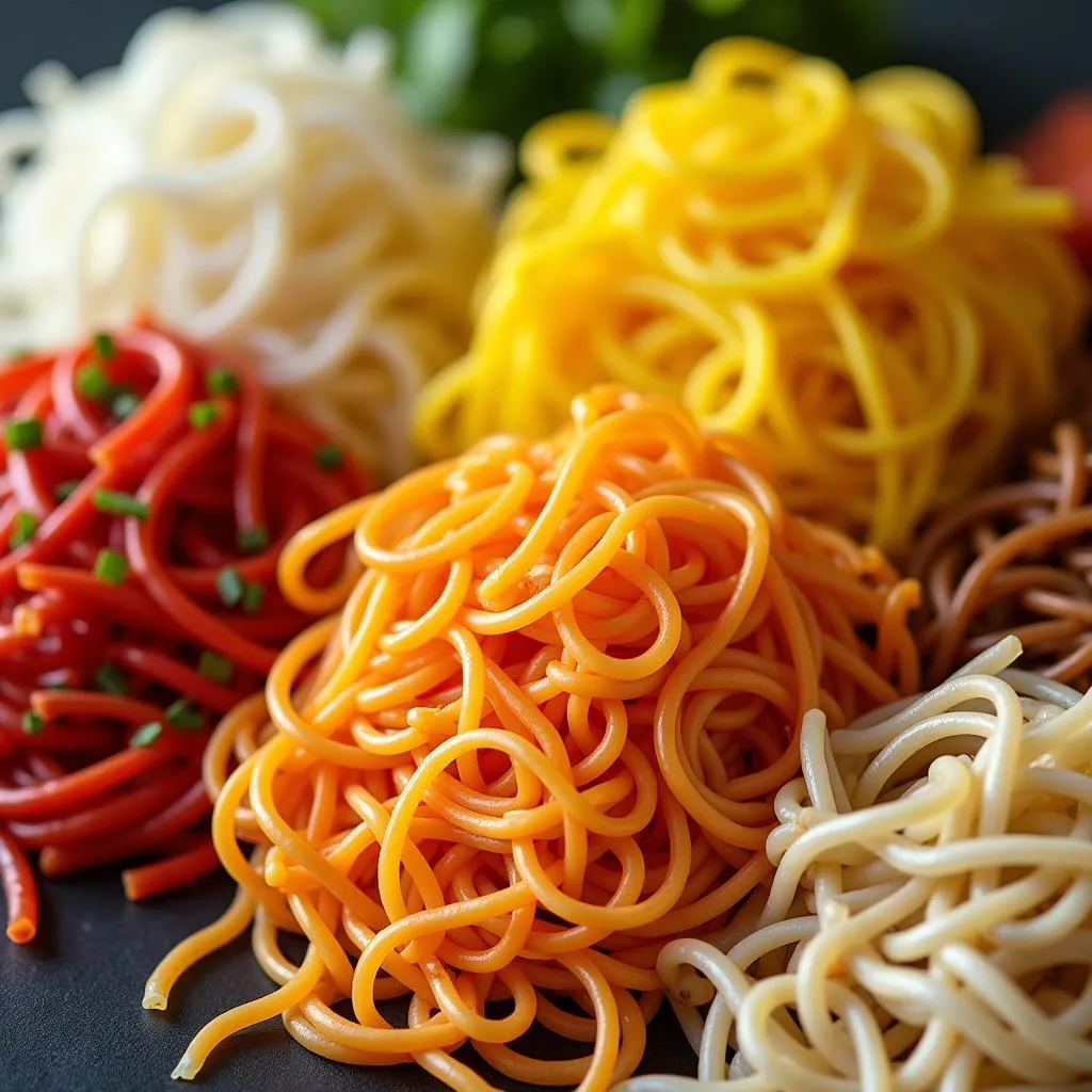 Variety of Hanoian Noodles