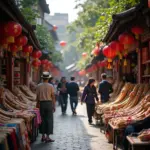 Hanoi Old Quarter Baton Shops