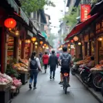 Currency Exchange in Hanoi's Old Quarter