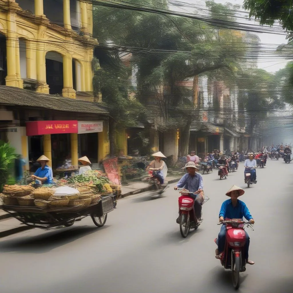 Cyclo tour through Hanoi's Old Quarter