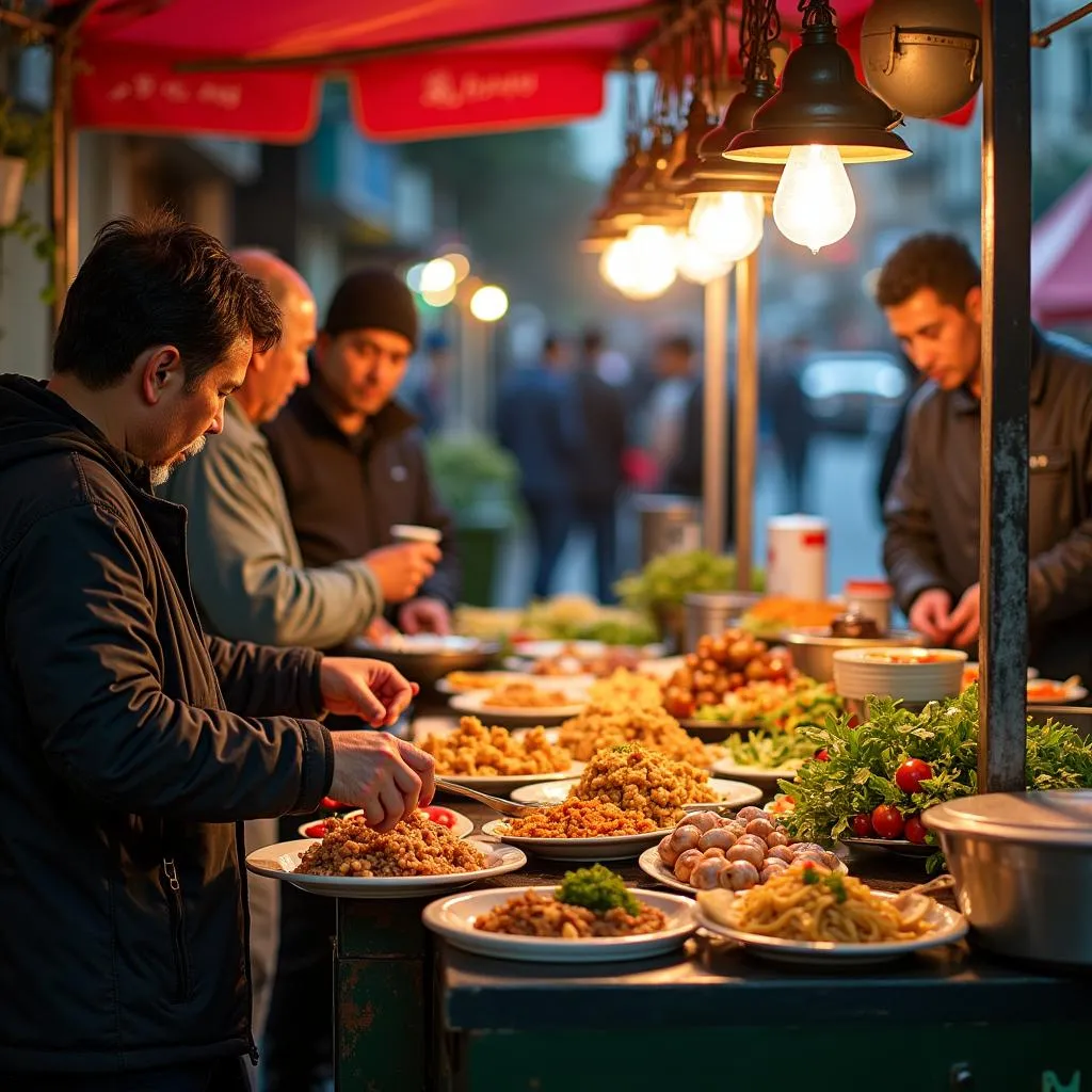 Hanoi Old Quarter Food Stall