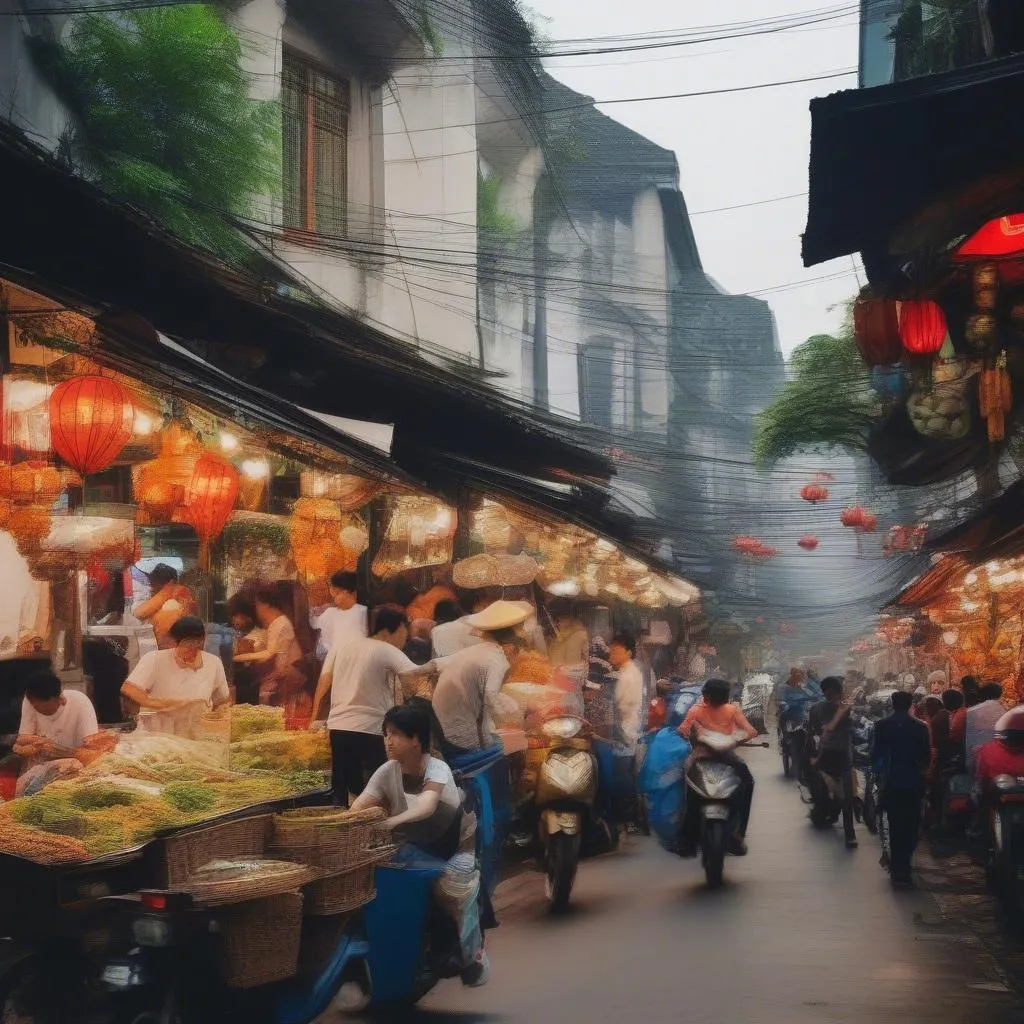 Street Food in Hanoi Old Quarter