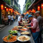 Hanoi Old Quarter Street Food Scene