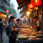 Hanoi Old Quarter street food scene