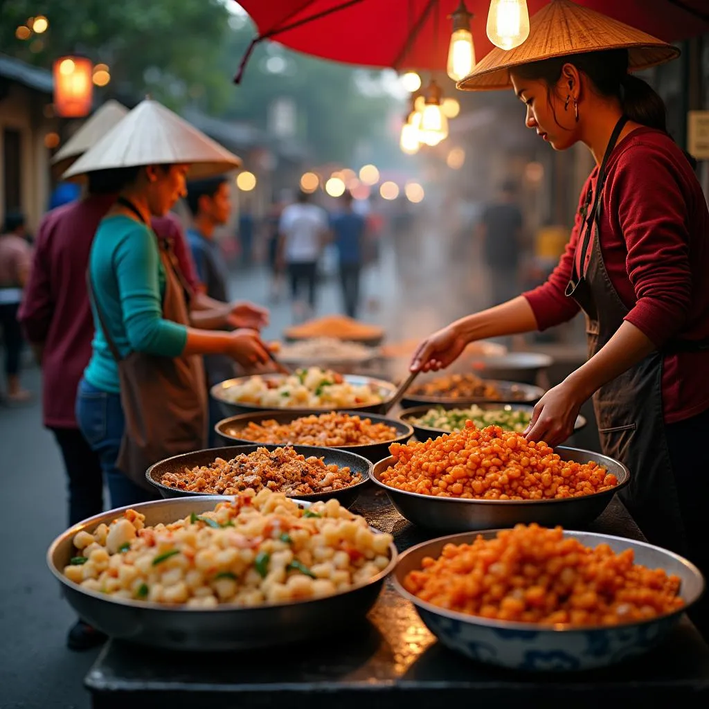 Hanoi Old Quarter street food