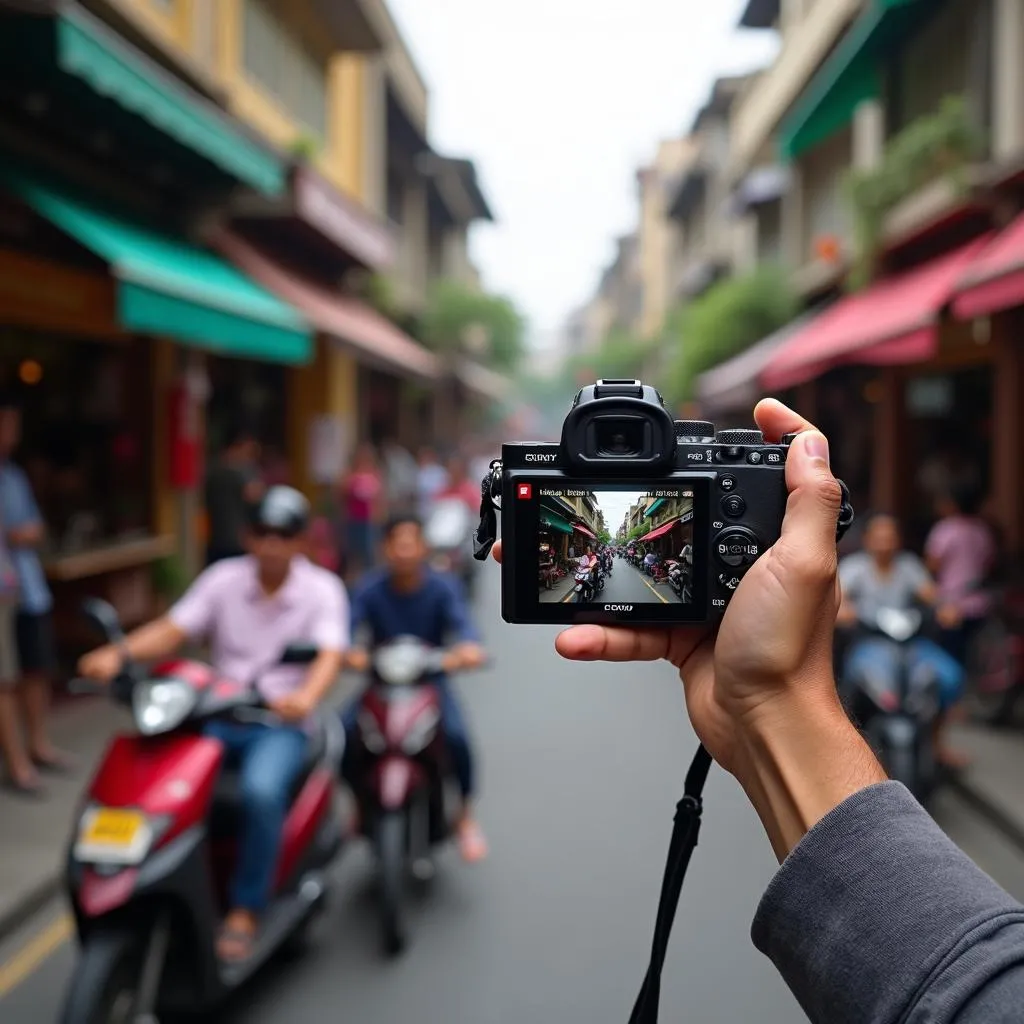 Capturing the essence of Hanoi's Old Quarter with a Sony a6000