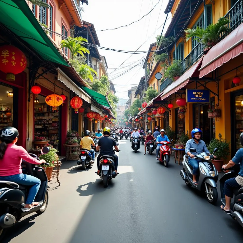 Hanoi Old Quarter Street Scene