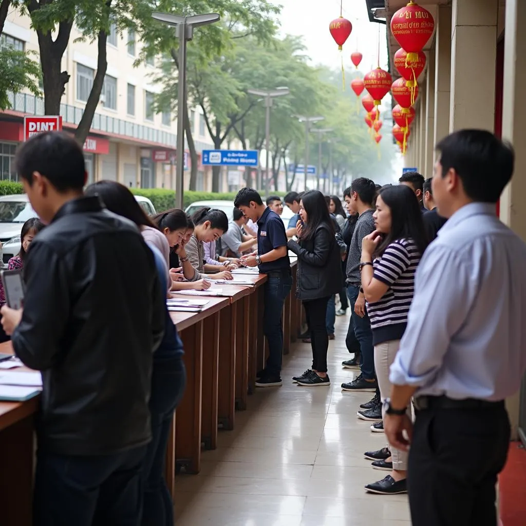 Public Security Office in Hanoi for CCCD registration