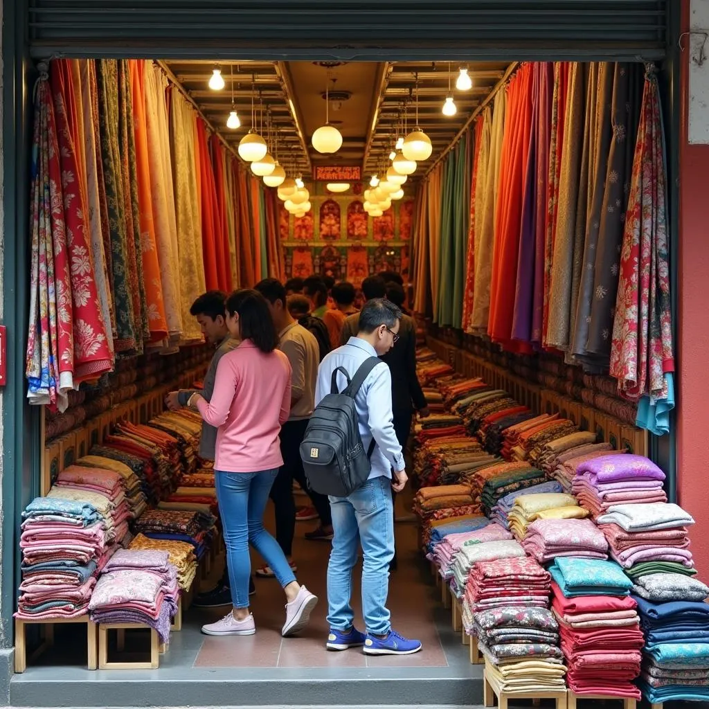 Silk Shop in Hanoi's Old Quarter