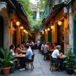 Hidden cafe in Hanoi Old Quarter