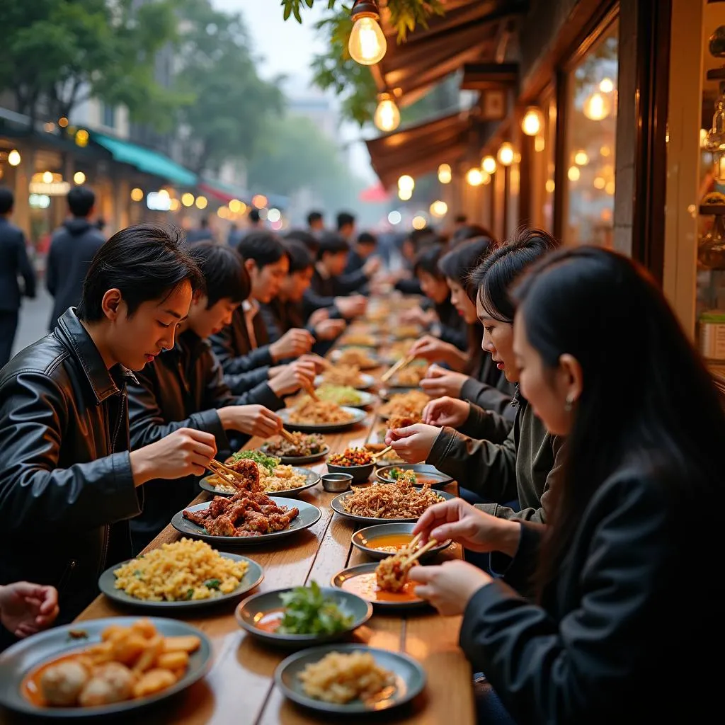 Hanoi street food scene