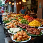 Hanoi Street Food Stalls