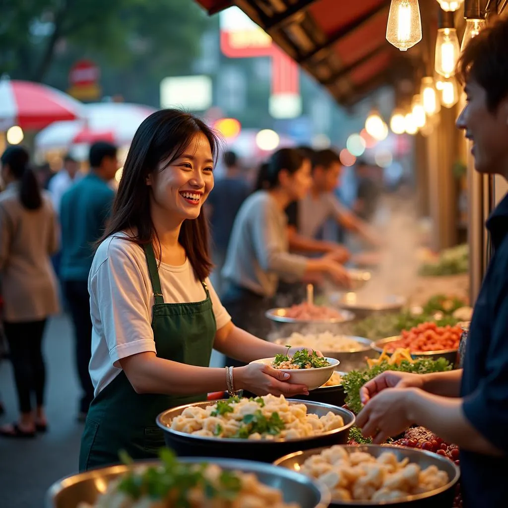 Delicious Street Food in Hanoi's Old Quarter