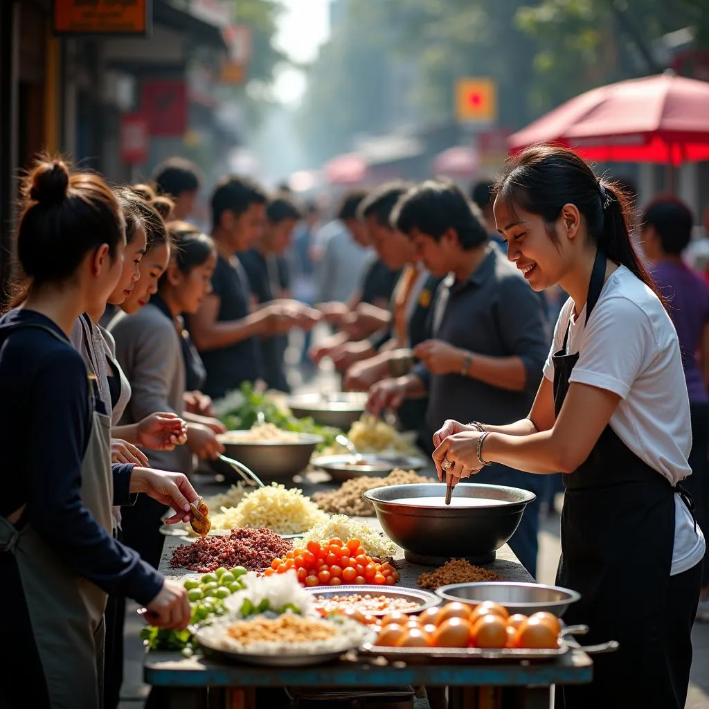 Hanoi Street Food Vendor