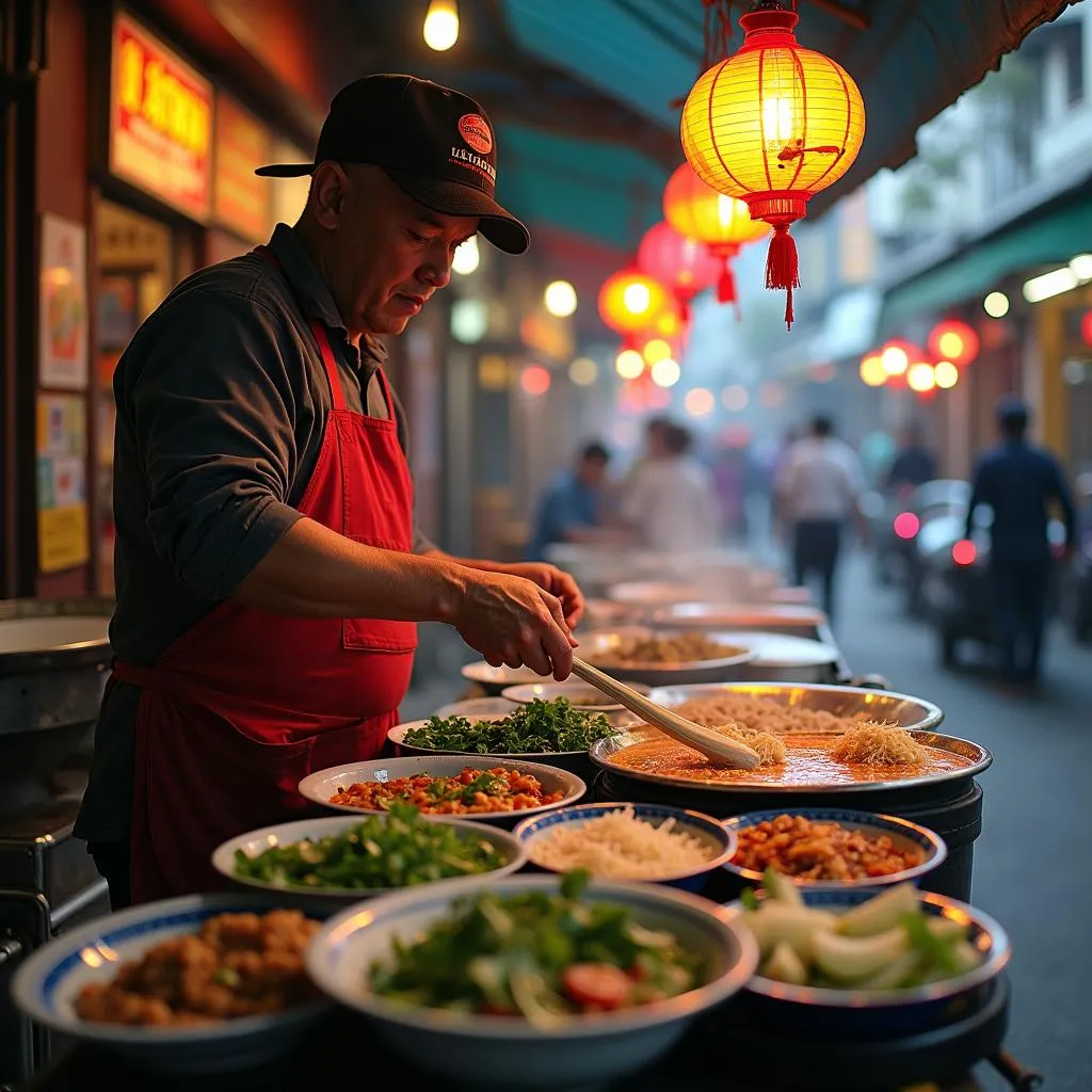 Hanoi Street Food Vendor