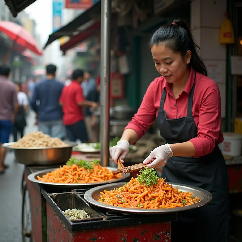 Hanoi Street Food Vendor