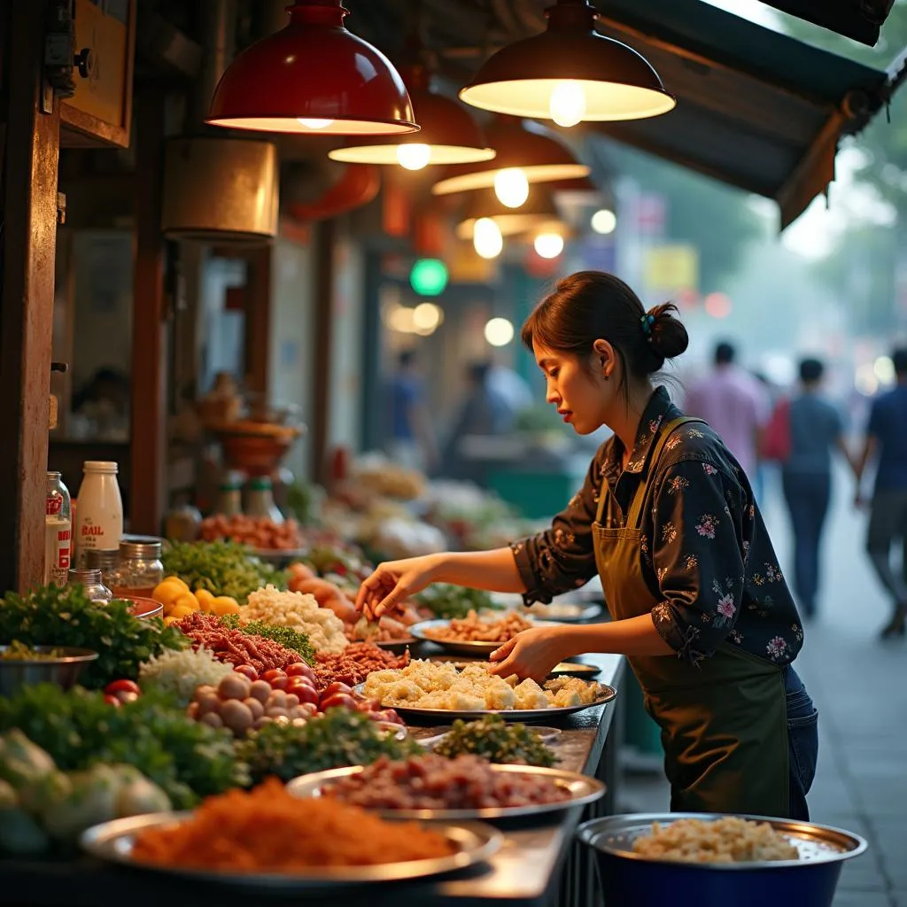 Hanoi Street Food Vendor