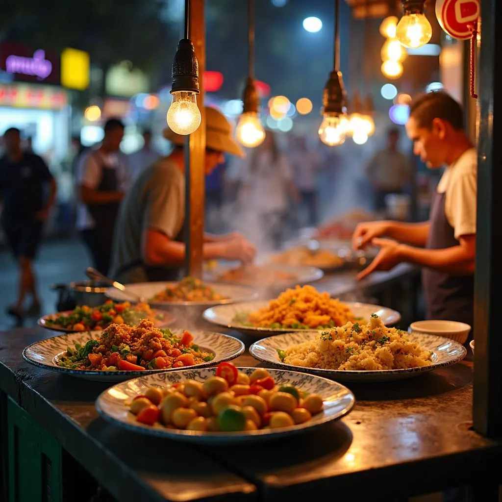 Hanoi street food vendors